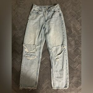 American Eagle Outfitters Light Blue Straight Leg Jeans